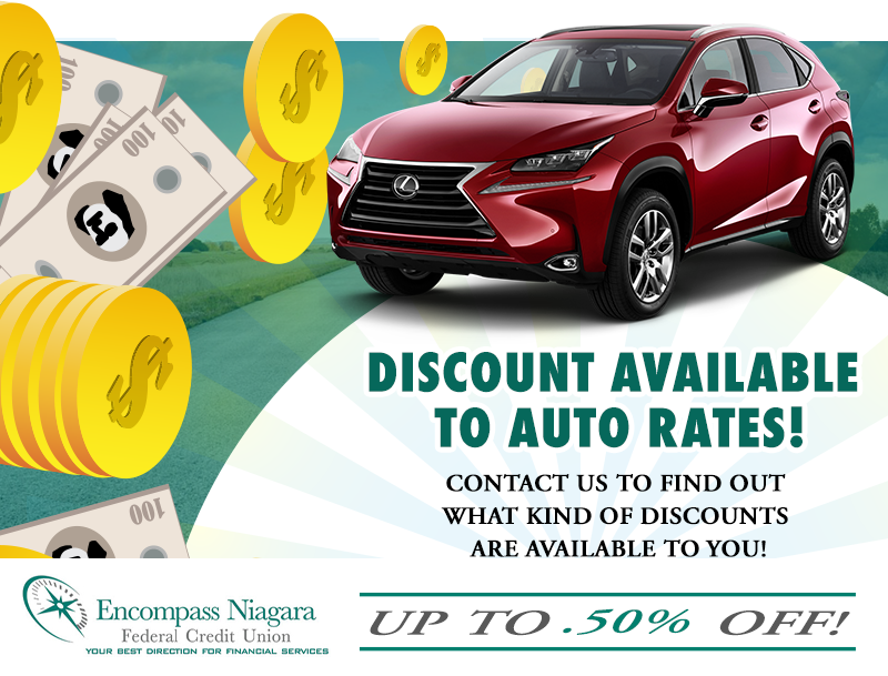 discount available on auto rates encompass niagara fcu